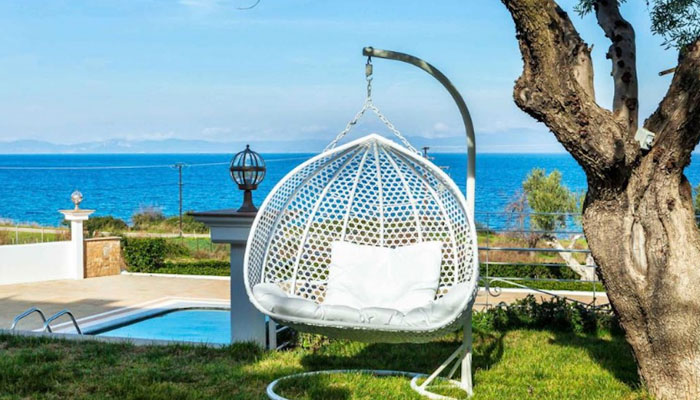 Grand Suite with Private Pool in Paliouri. Luxury villas, Greek island villa, Villas for rent,  Holidays villas, Rental villas Greece. 