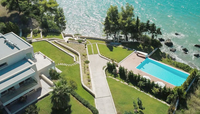 Beach Front Villa at Possidi Halkidiki. Luxury villas, Greek island villa, Villas for rent,  Holidays villas, Rental villas Greece. 
