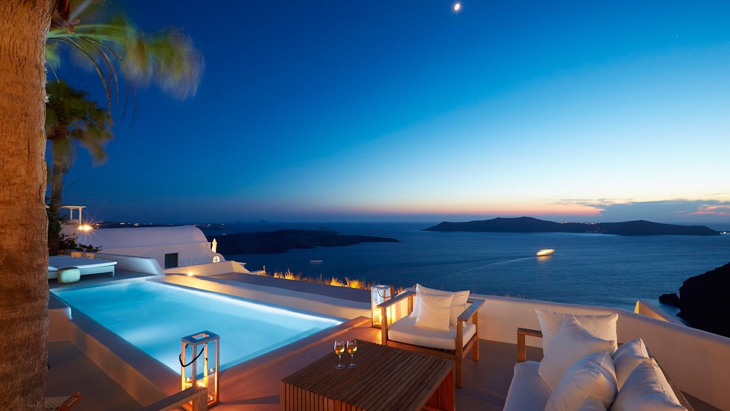 Luxury Holiday Villa Santorini Firostefani Caldera, Holiday Villas in Greece